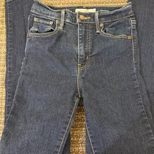 Levi's Dark Blue Skinny Jeans high rise